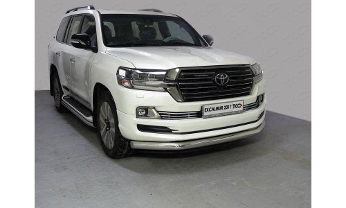 Защита передняя нижняя 76,1 мм код TOYLC200EXCAL17-03 на Toyota Land Cruiser 200 (Executive,Excalibur) (2016-) 