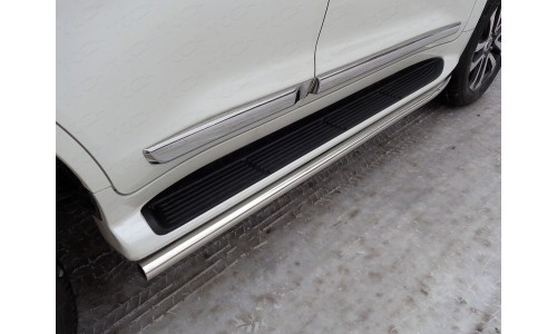 Защита порогов 60,3 мм код TOYLC200EXCAL17-08 на Toyota Land Cruiser 200 (Executive,Excalibur) (2016-) 