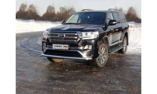 Защита передняя нижняя 76,1 мм код TOYLC200EX16-10 на Toyota Land Cruiser 200 (Executive,Excalibur) (2016-) 