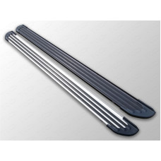 Пороги алюминиевые `Slim Line Black` 1720 мм код TOYRAV15-32B