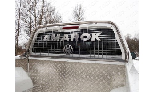 Защита кабины и заднего стекла 75х42 мм код VWAMAR17-37 на Volkswagen Amarok (2016-) 