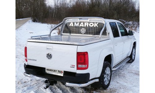 Защита кузова и заднего стекла 75х42 мм (на крышку) код VWAMAR17-18 на Volkswagen Amarok (2016-) 