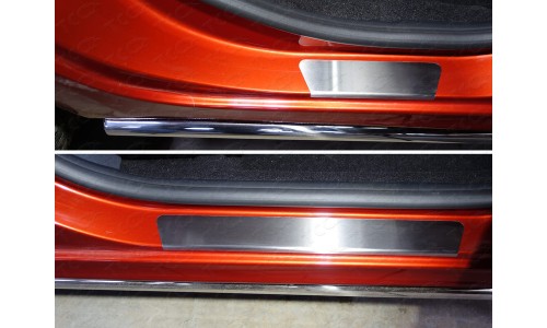 Накладки на пороги (лист шлифованный) код LADXRAY16-03 на Lada XRAY (2016-) 