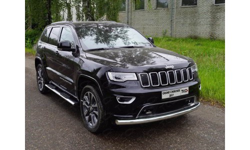 Защита передняя нижняя 76,1 мм код GRCHER17-14 на Jeep Grand Cherokee (2017-) 