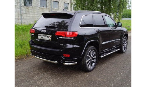 Защита задняя (центральная) 60,3 мм код GRCHER17-26 на Jeep Grand Cherokee (2017-) 