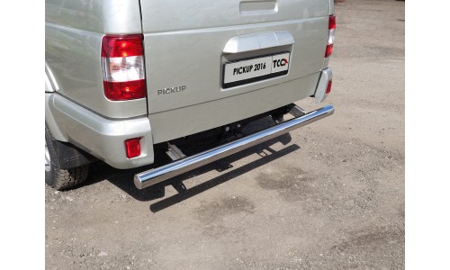 Защита задняя центральная 76,1 мм код UAZPIC2016-20 на UAZ PATRIOT PICKUP (2015-) 