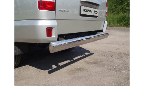 Защита задняя центральная 120х60 мм код UAZPIC2016-22 на UAZ PATRIOT PICKUP (2015-) 