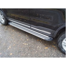 Пороги алюминиевые `Slim Line Silver` 1720 мм код GEELEATL18-37S