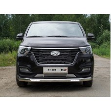 Защита передняя нижняя (овальная с ДХО) 75х42 мм код HYUNH118-18