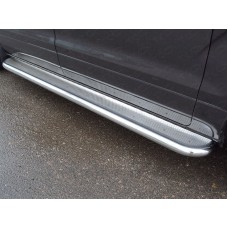 Пороги с площадкой (нерж. лист) 60,3 мм код HYUNH118-05