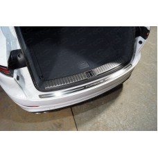 Накладка на задний бампер (лист шлифованный надпись Porsche) PORSCAY18-14